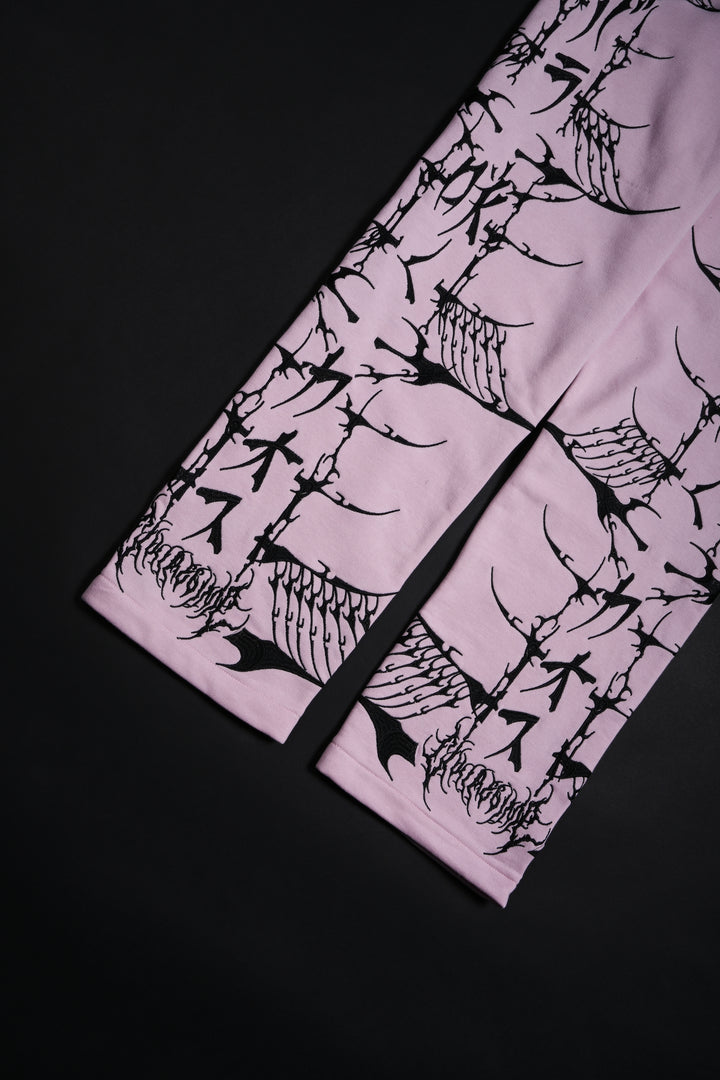 Bankai Brigade Wide Leg Pants in Baby Pink