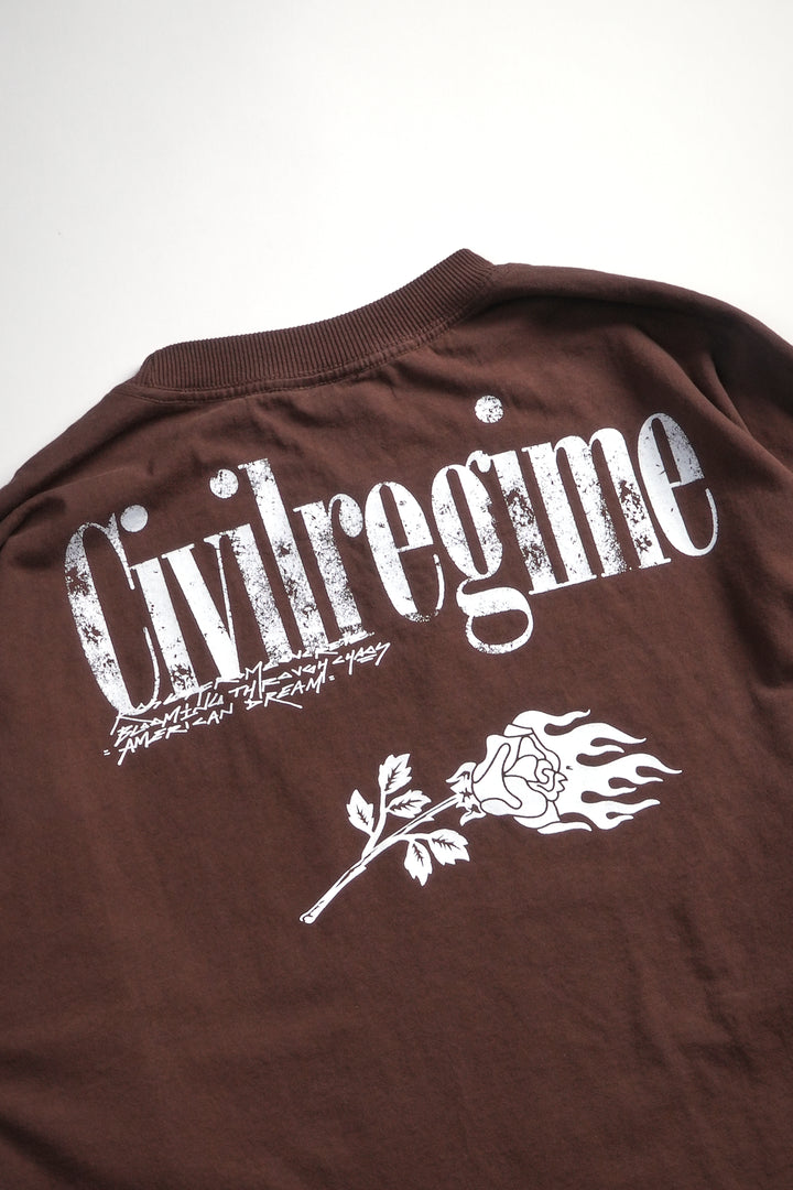 Spiderman Webs 199X Oversized Tee in Brown