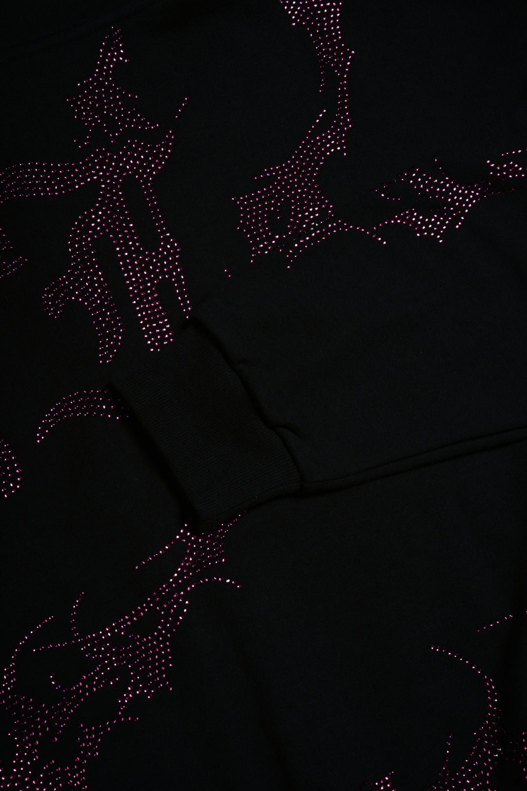 Civil Rampage Outliers Distressed Zip Up Hoodie in Black