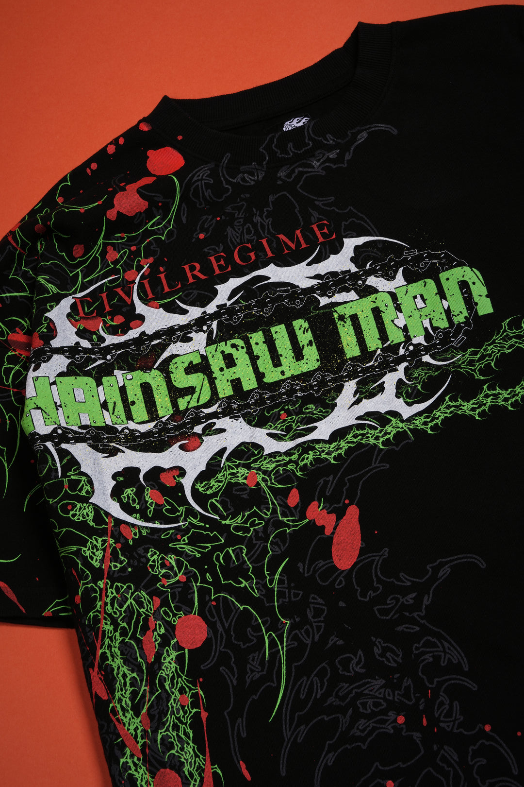 Green Blood American Classic Oversized Tee in Black