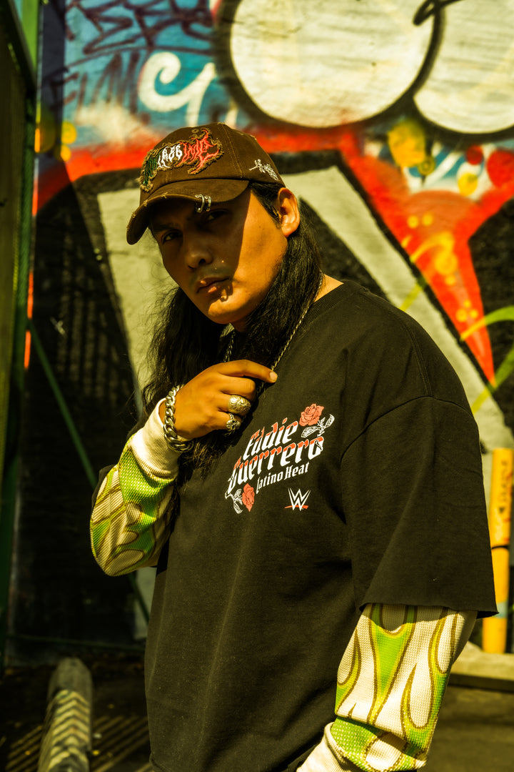 Viva La Raza Distressed Twofer in Black/Butter