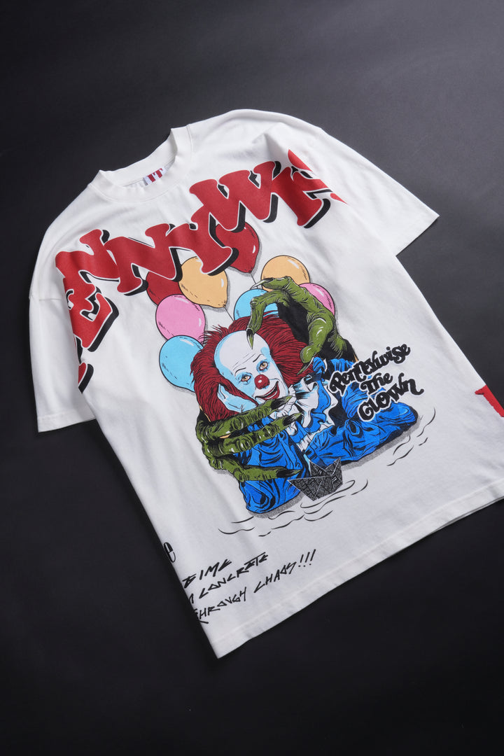 Pennywise's Chaos American Classic Oversized Tee in Butter