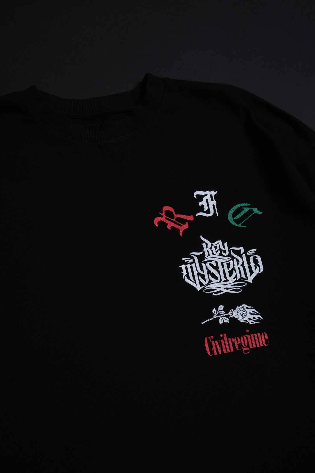 Sky High Rey American Classic Oversized Tee in Black