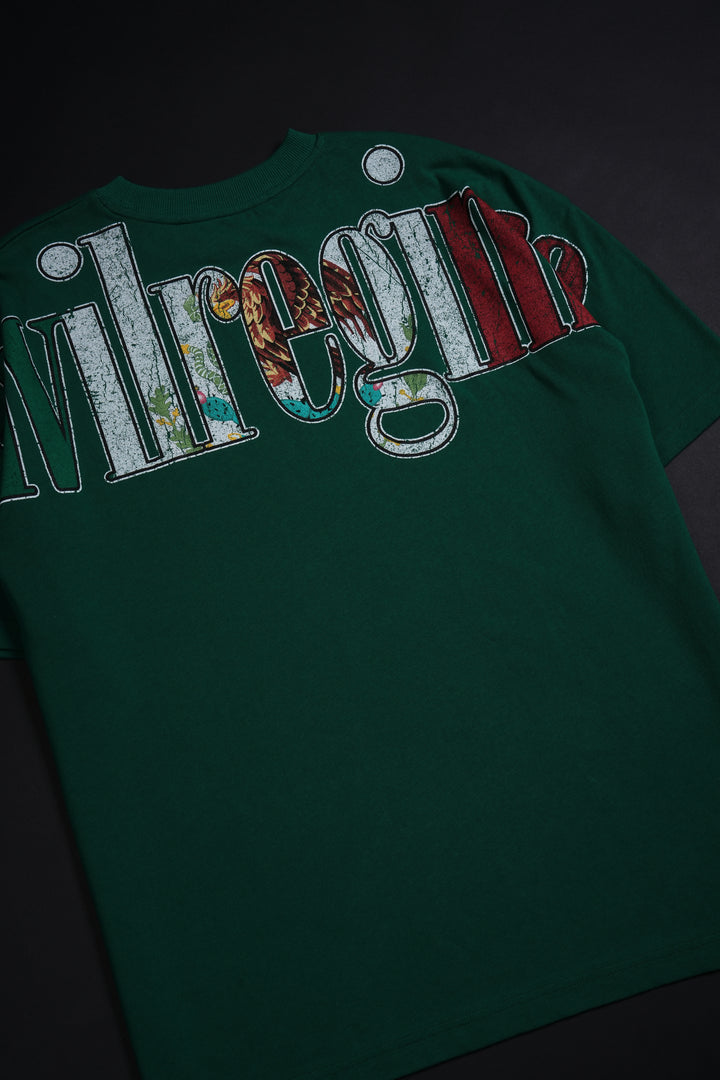 Concrete x Mexico American Classic Oversized Tee in Deep Green