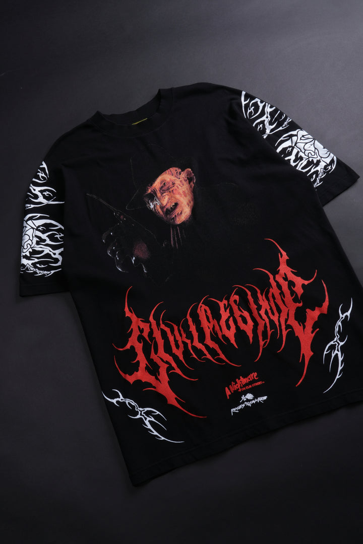 Freddy's Metal Core American Classic Oversized Tee in Black