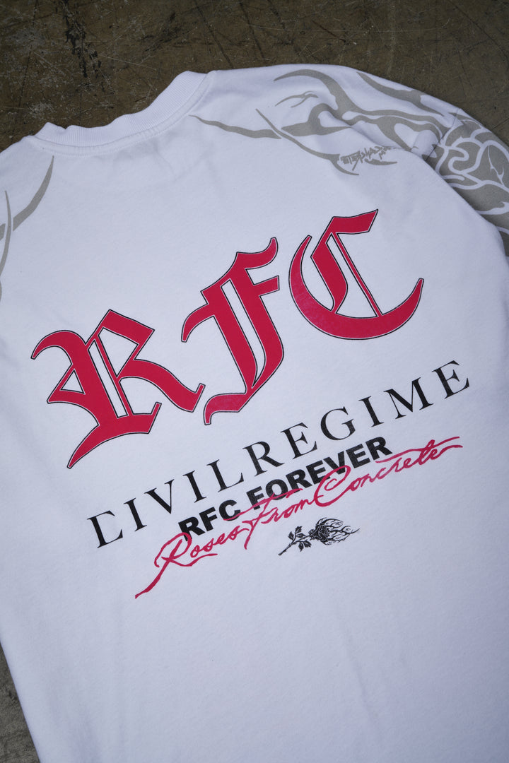 Roses From Lust American Classic Oversized Tee in White