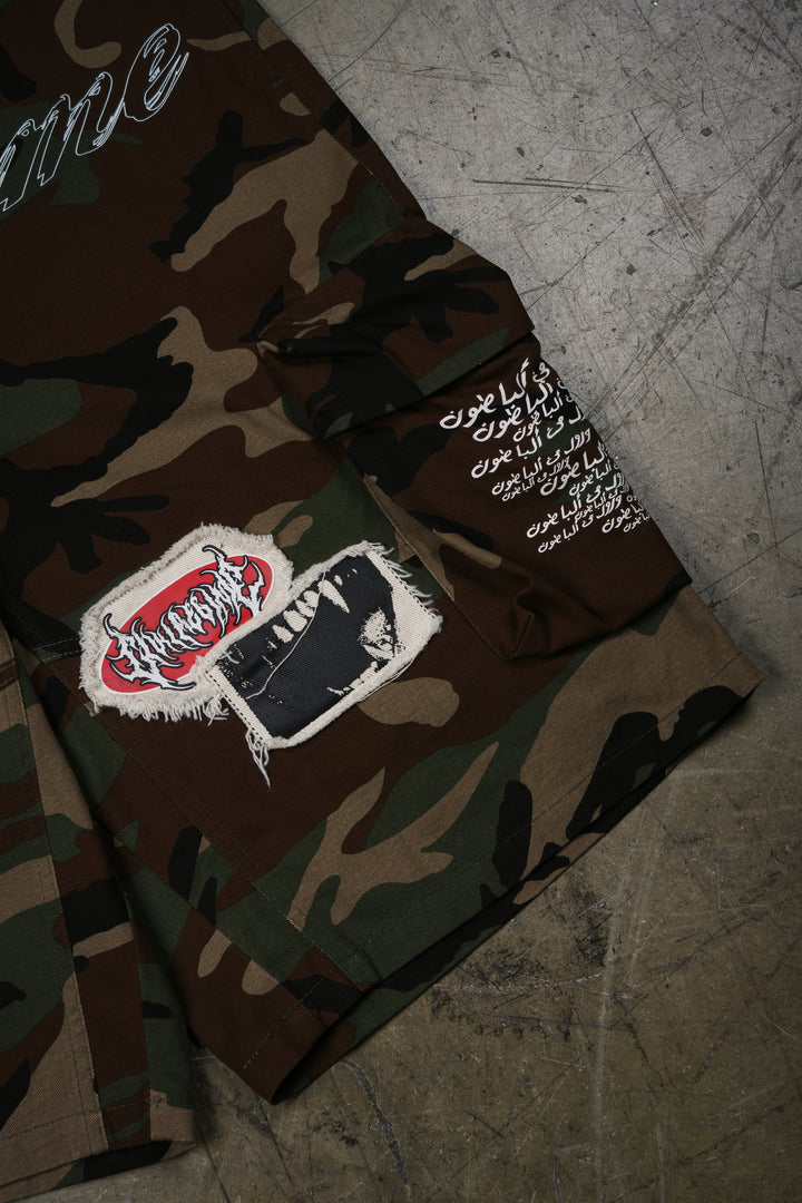 Regime Civil Militia Shorts in Green Camo