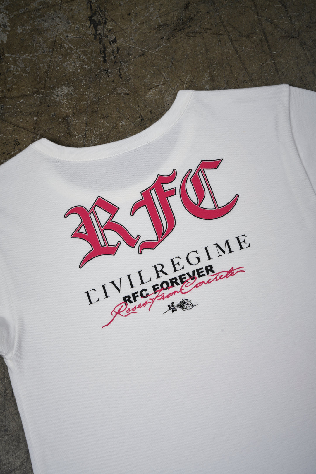 Stamped Baby Tee in Butter