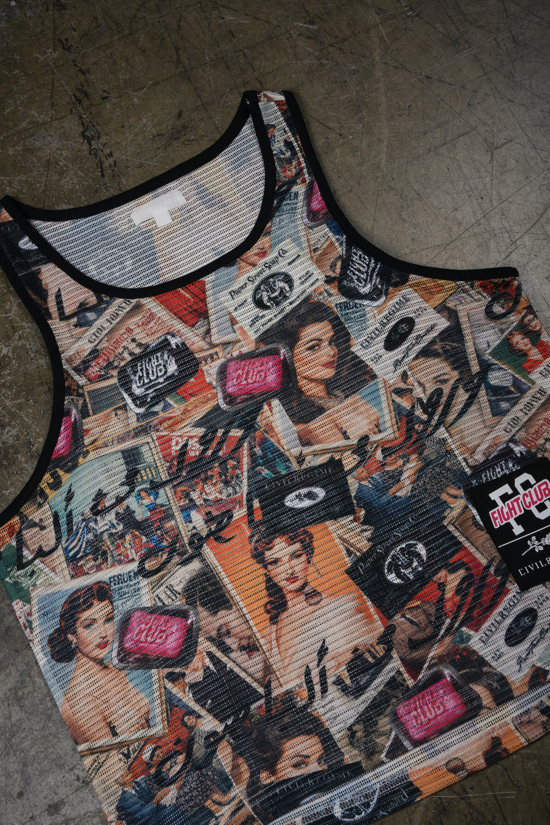 Save Yourself Rigid Mesh Tank in All Over Print