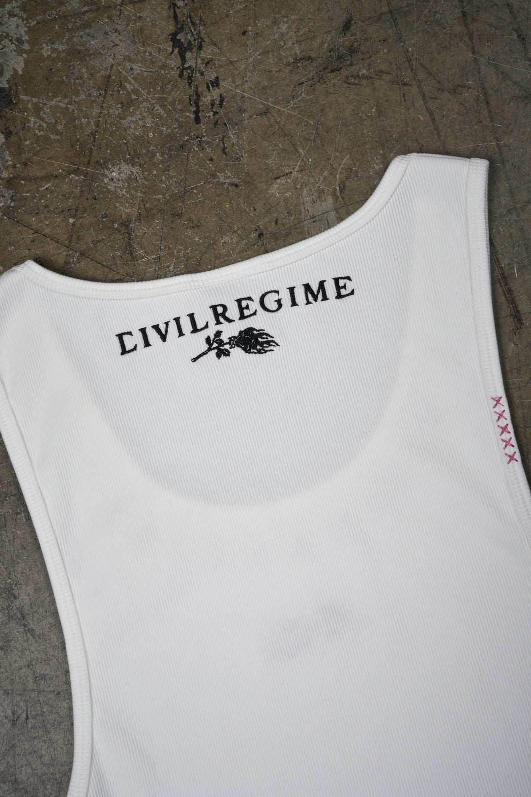 Civil Dispute Tank Top in White