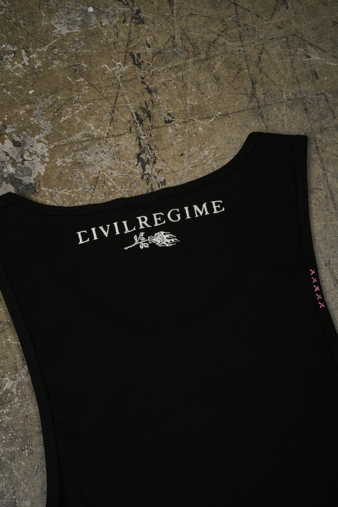 Civil Dispute Tank Top in Black