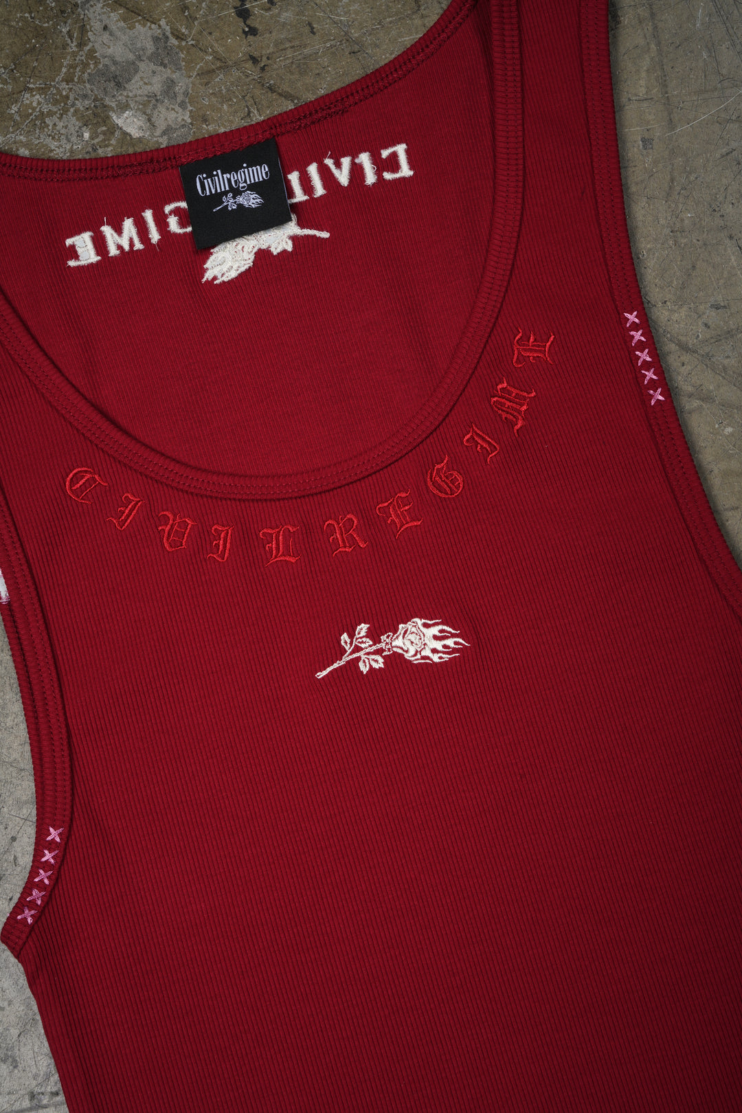 Civil Dispute Tank Top in Equestrian Red