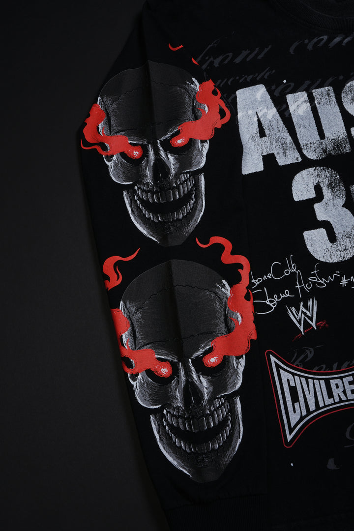 Texas Wrath Midnight L/S Tee in Vintage Black