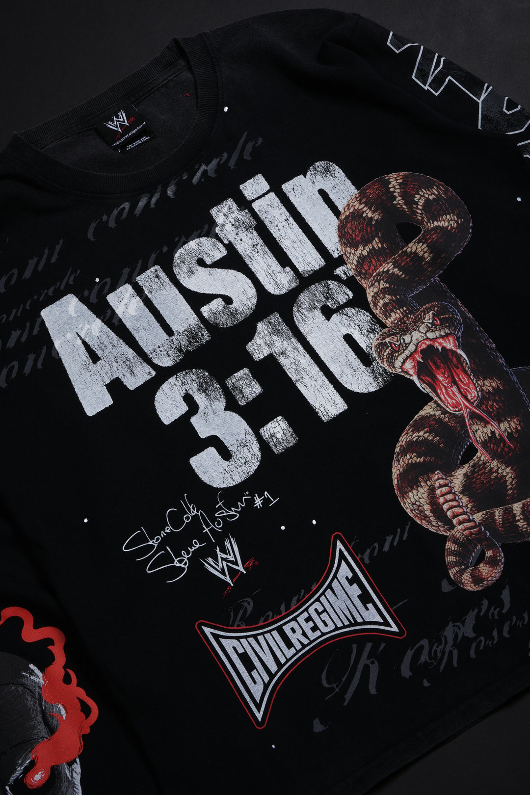 Texas Wrath Midnight L/S Tee in Vintage Black