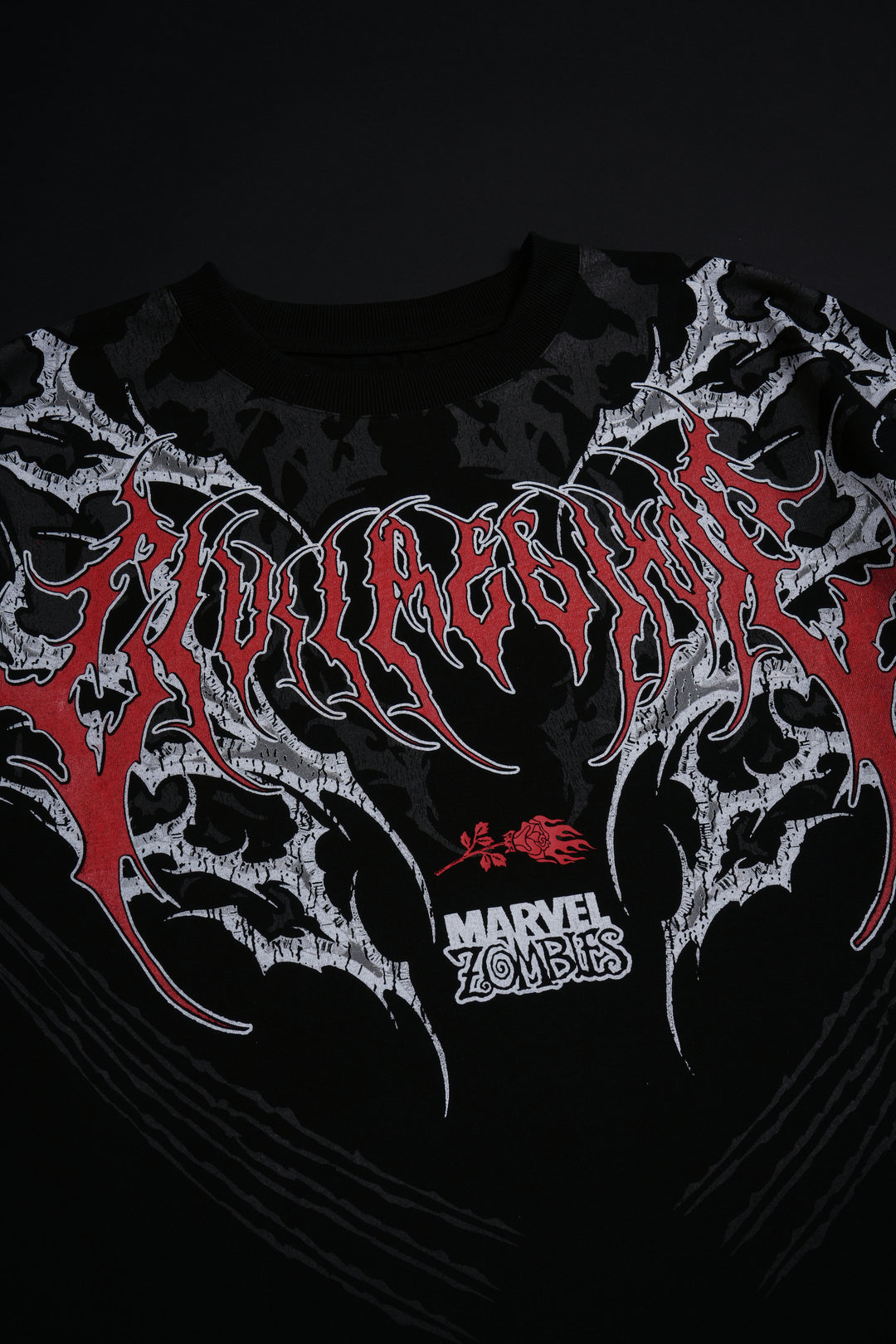 Wolverine Zombie "Side By Side" 199X Oversized Tee in Black