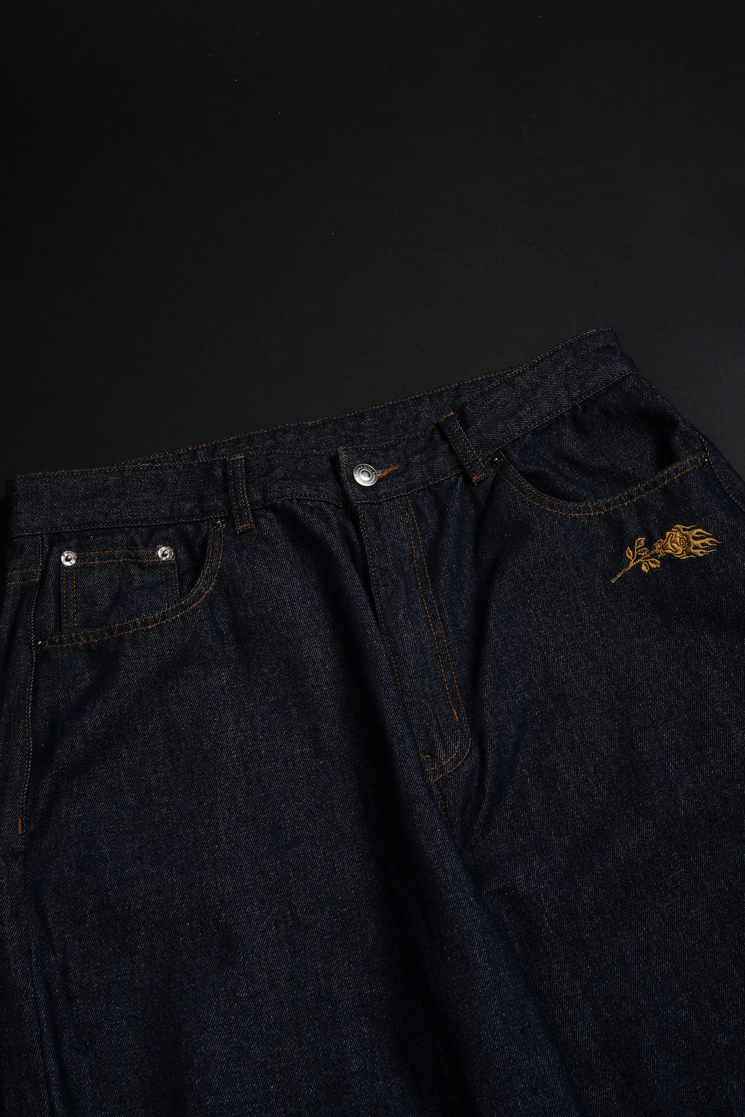 Bonsai Garden Raw Denim Jeans in Blue