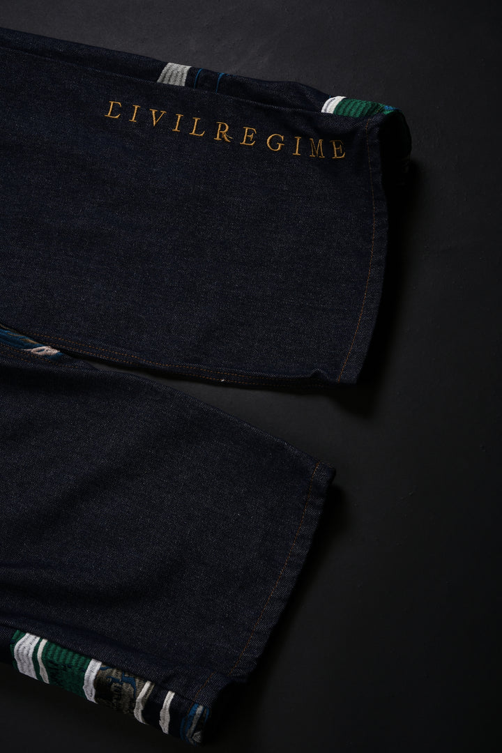Bonsai Garden Raw Denim Jeans in Blue