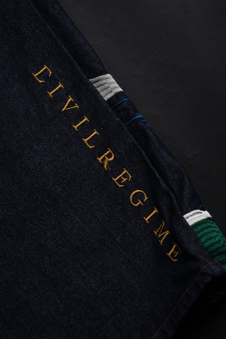 Bonsai Garden Raw Denim Jeans in Blue