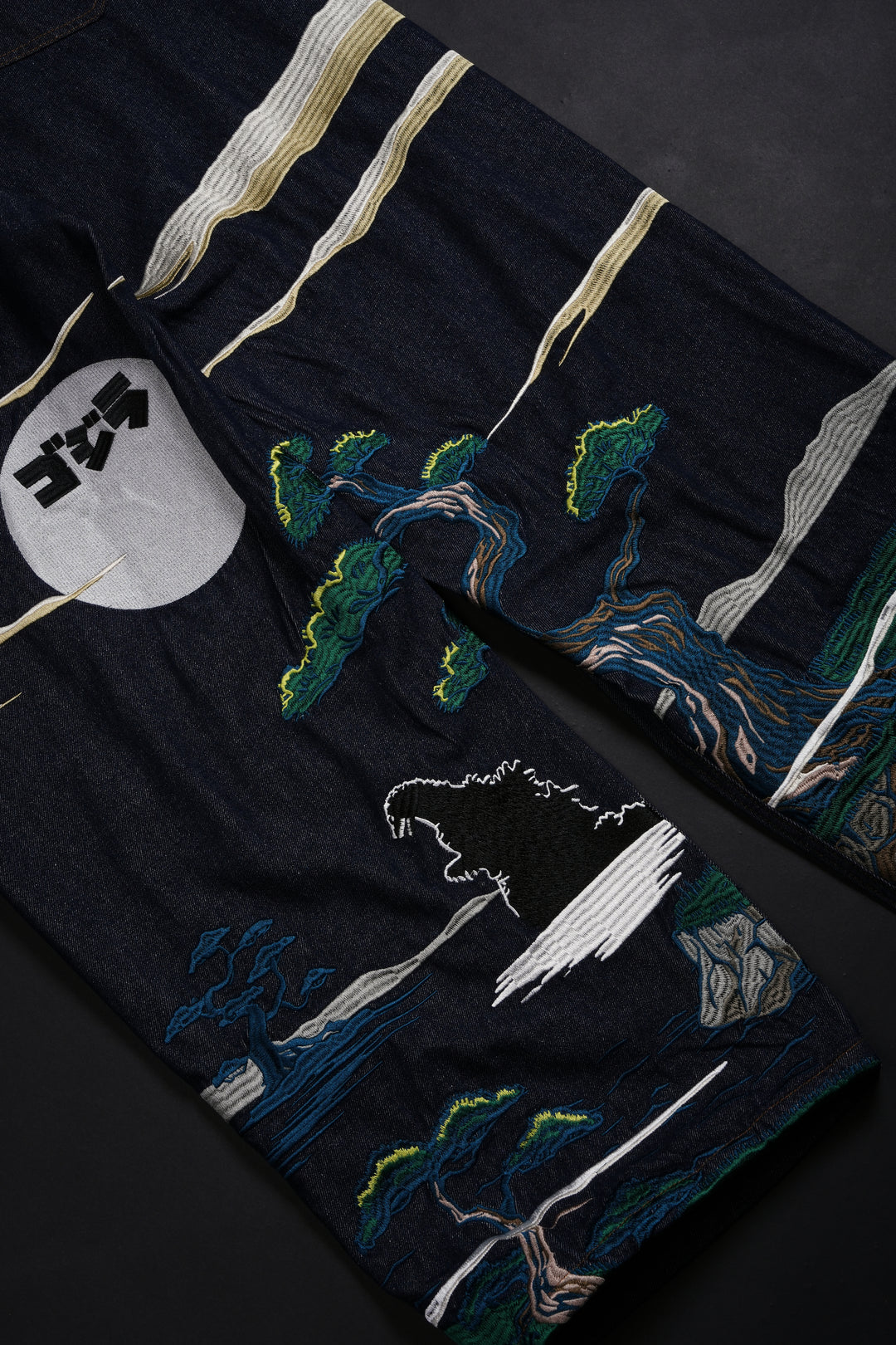 Bonsai Garden Raw Denim Jeans in Blue