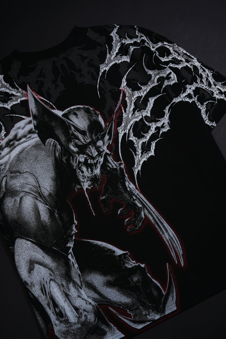 Wolverine Zombie "Side By Side" 199X Oversized Tee in Black