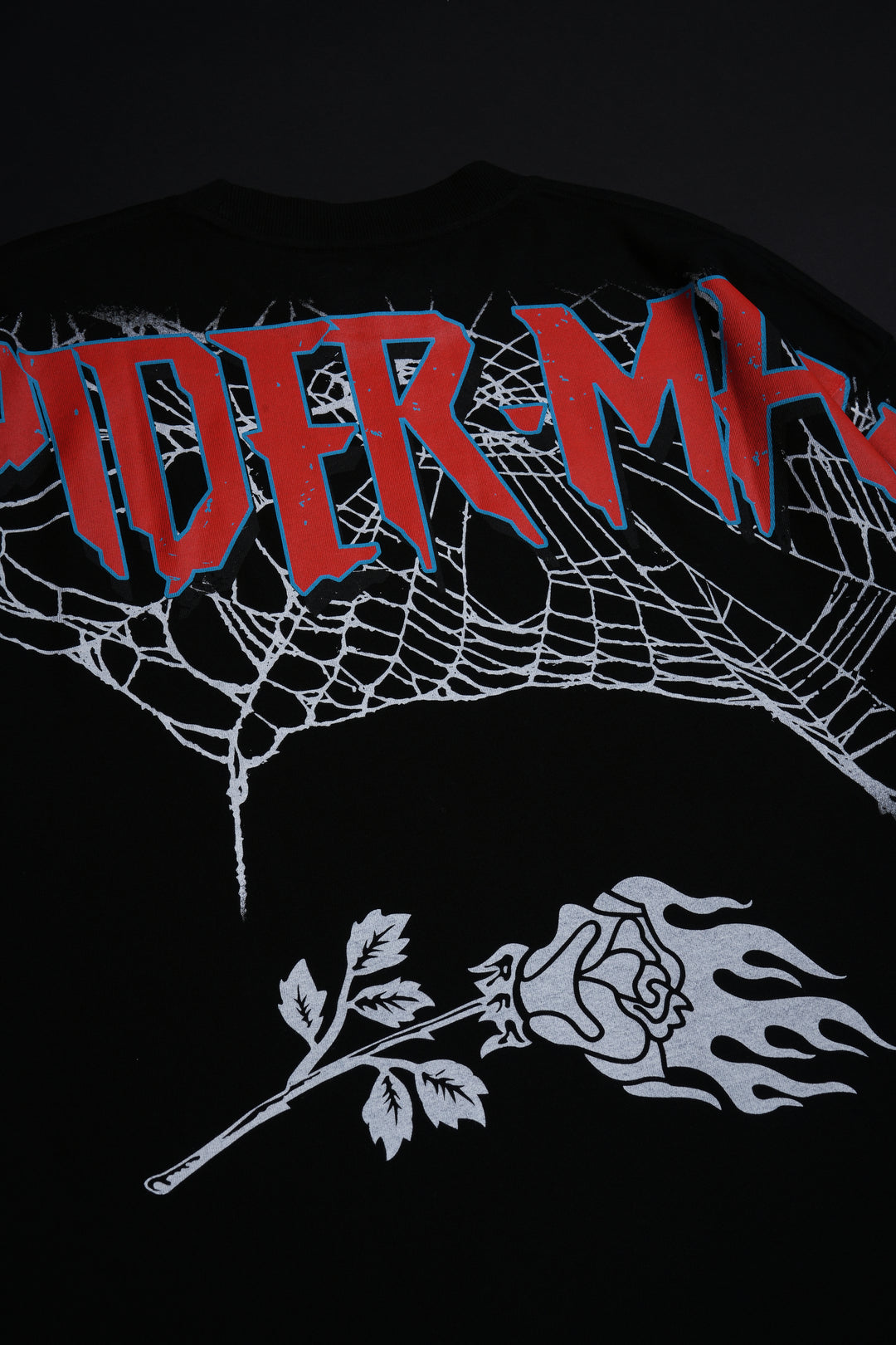 Zombie Spiderman American Classic Oversized Tee in Black
