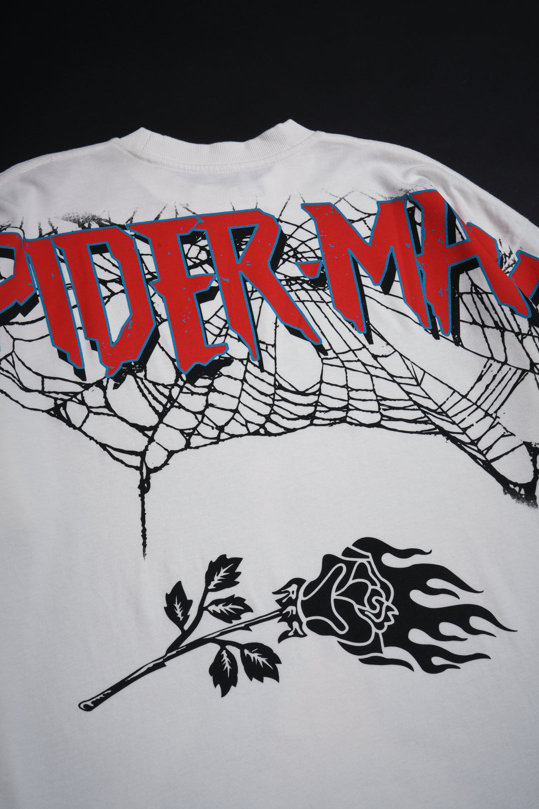 Zombie Spiderman American Classic Oversized Tee in White