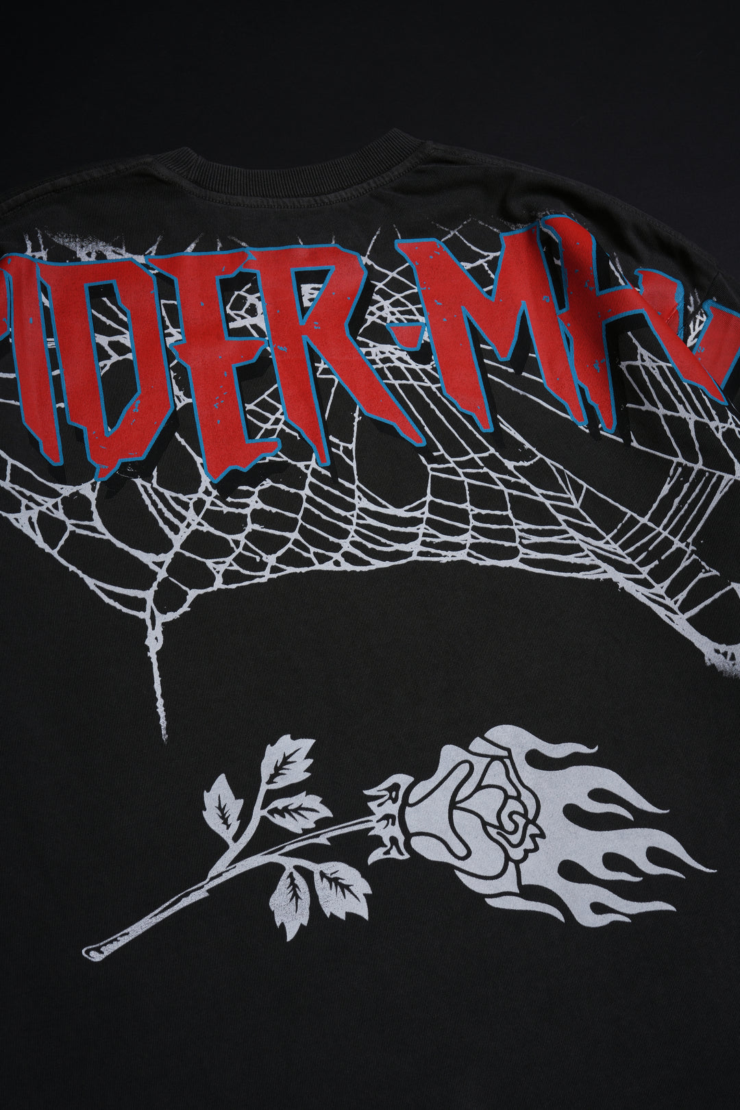 Zombie Spiderman American Classic Oversized Tee in Vintage Ashes