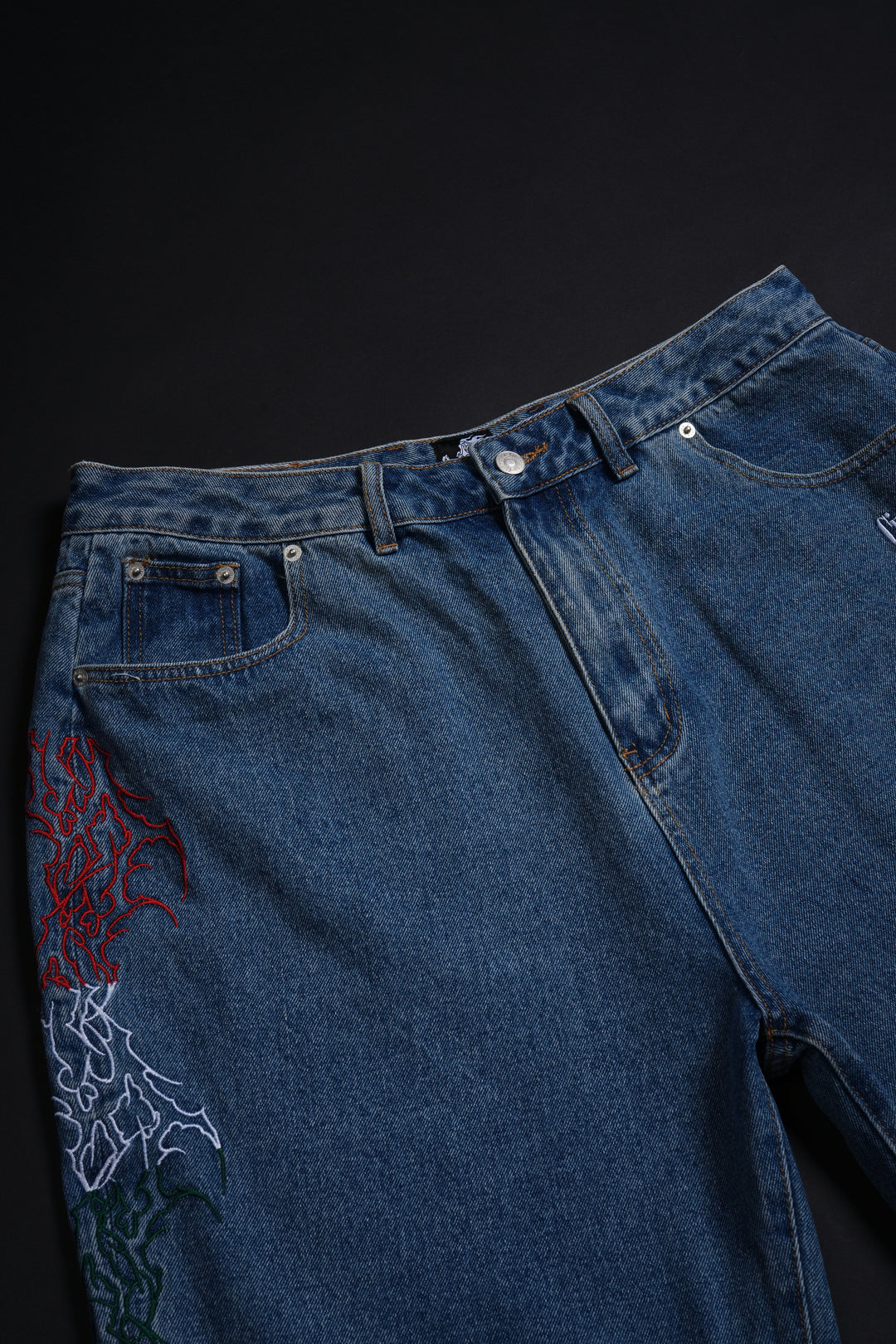 Fuego Regime Jorts in Vintage Wash