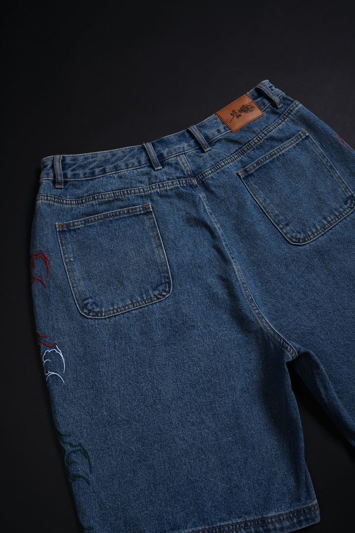 Fuego Regime Jorts in Vintage Wash