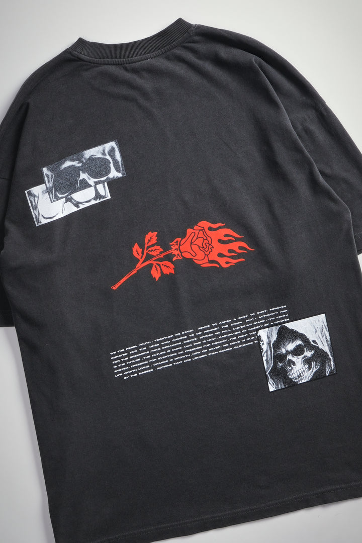 Ritual Part 2 American Classic Oversized Tee in Vintage Ashes