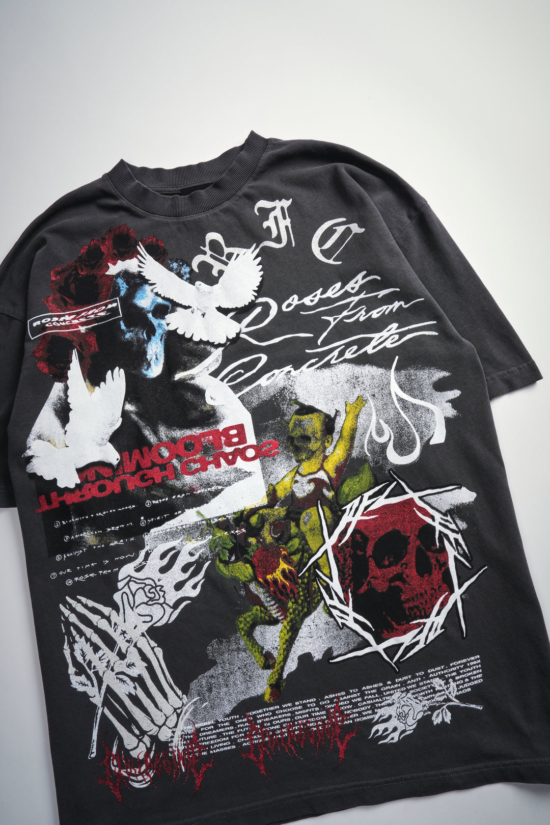 Bloom American Classic Oversized Tee in Vintage Ashes