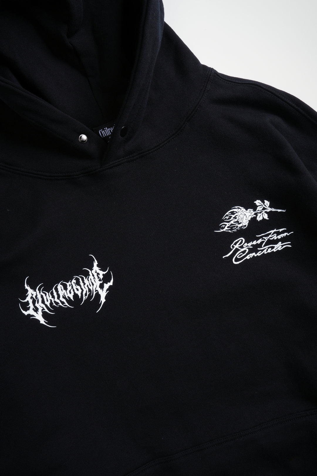 Watch Us Burn Snap Hoodie in Black