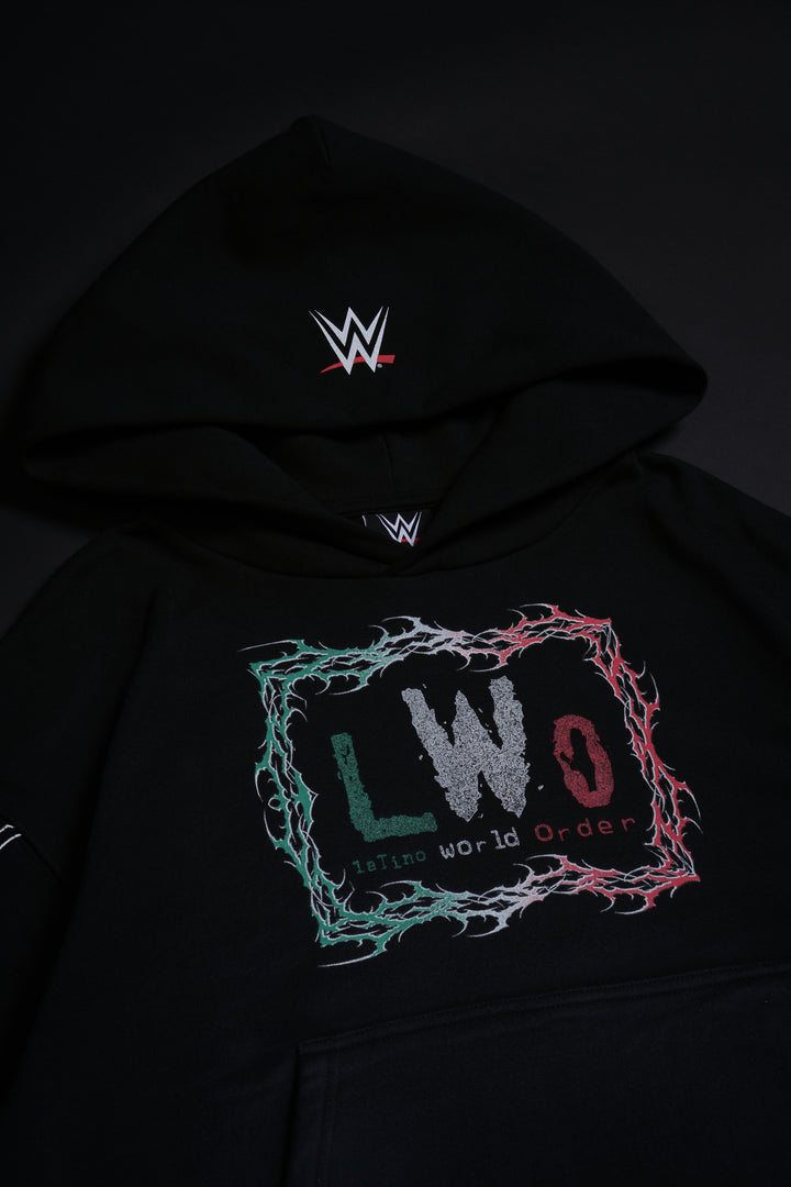 LWO Forever Forever Hoodie in Spray Wash Black