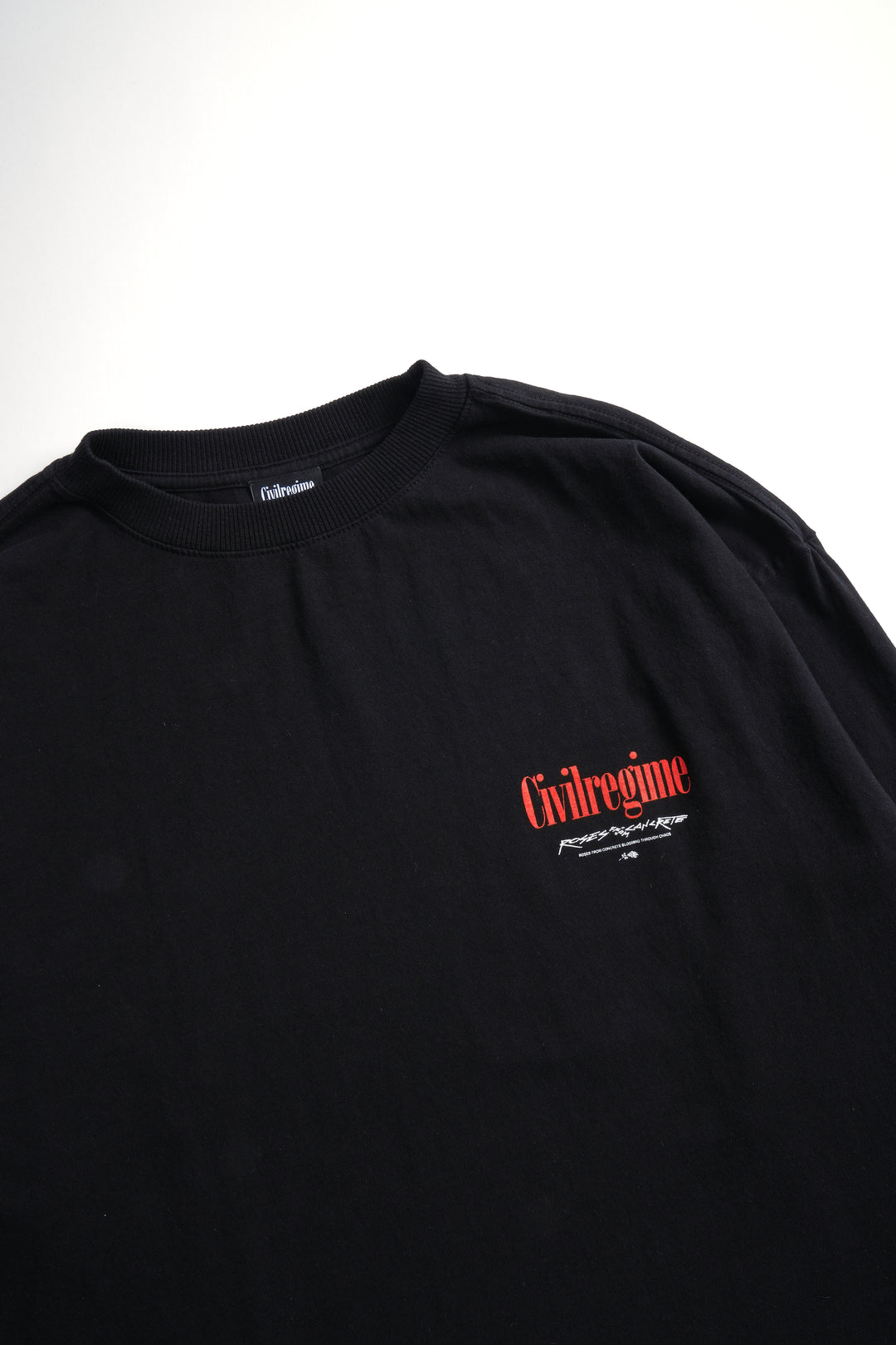 Concrete Rose 199X Cropped Tee in Black