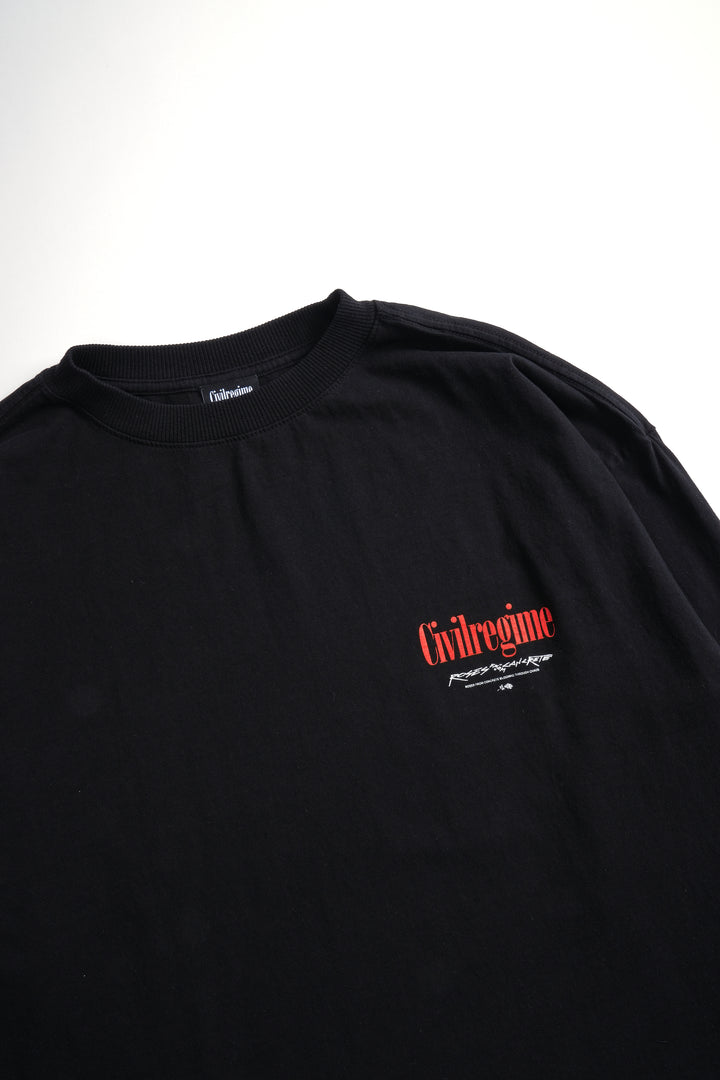 Concrete Rose 199X Cropped Tee in Black