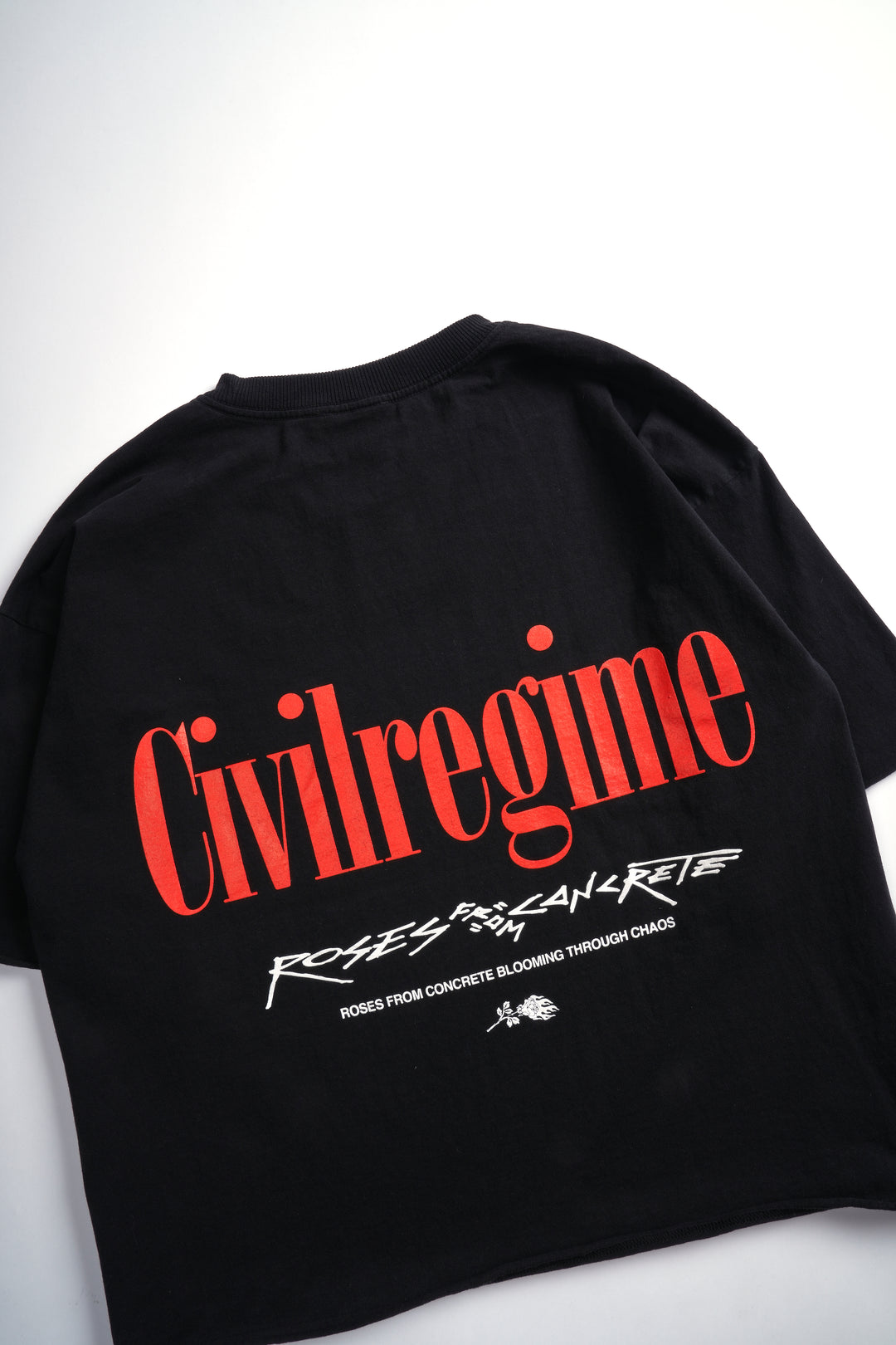 Concrete Rose 199X Cropped Tee in Black