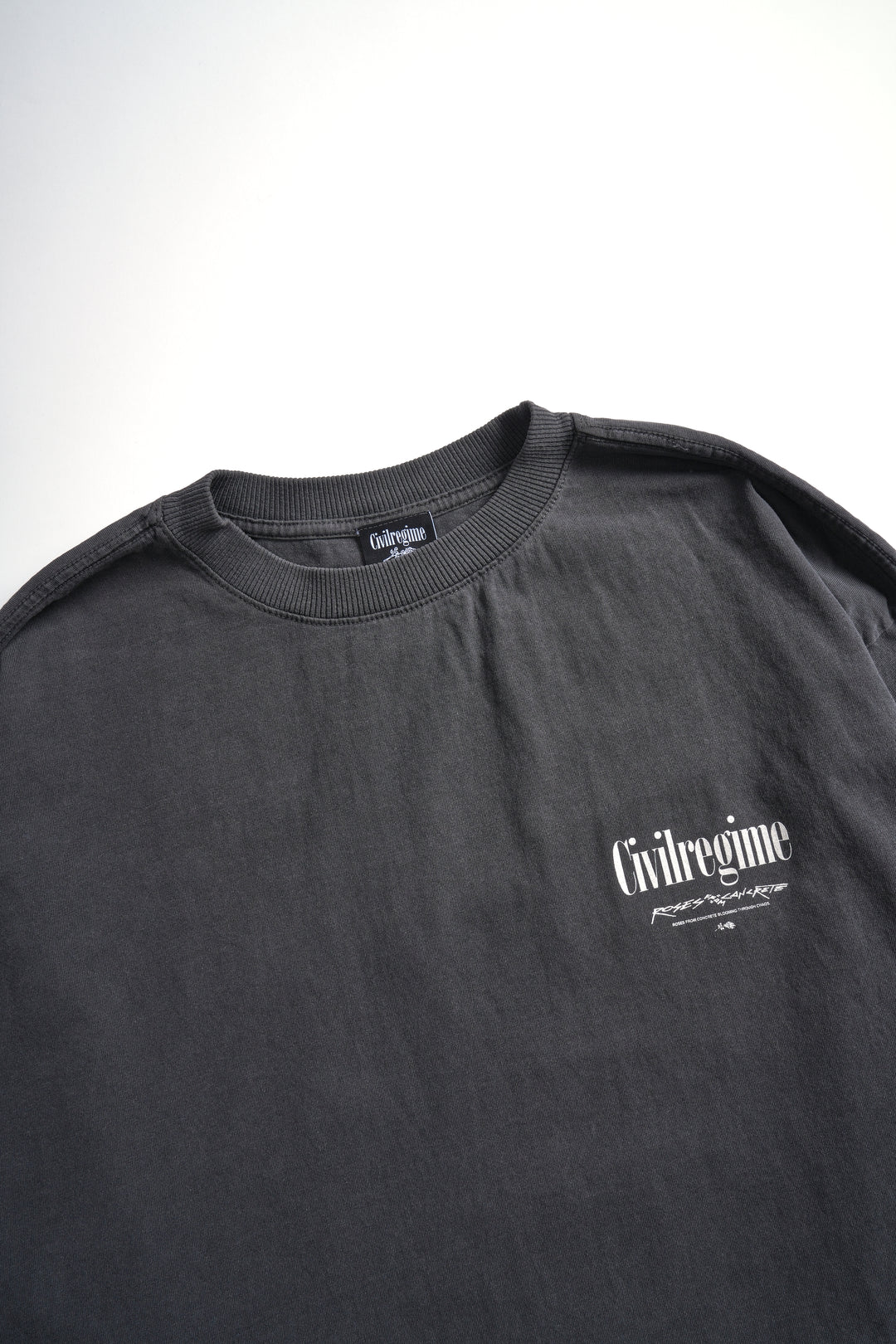 Concrete Rose 199X Cropped Tee in Vintage Ashes