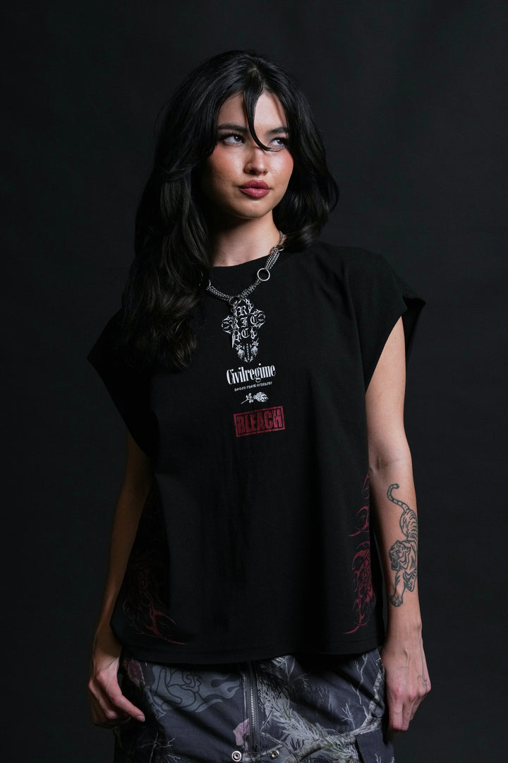 Renji 199X Muscle Tee in Black