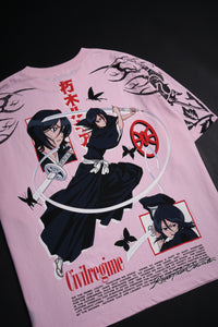 Rukia 199X Oversized Tee in Baby Pink