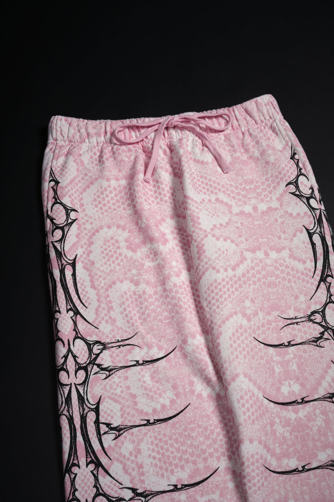 Core Brigade Wide Leg Pants in Baby Pink Snake