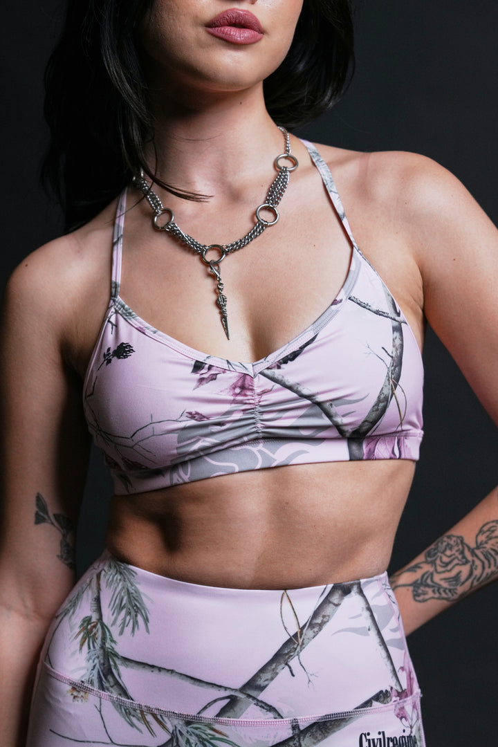 Civil Nahstia Bra in Baby Pink Bankai Camo