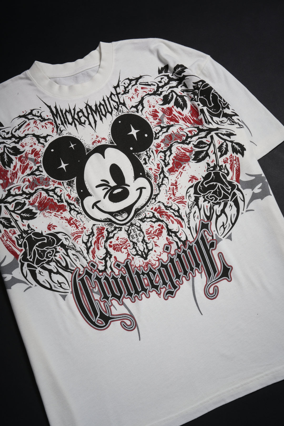 Metal Mickey American Classic Oversized Tee in Butter
