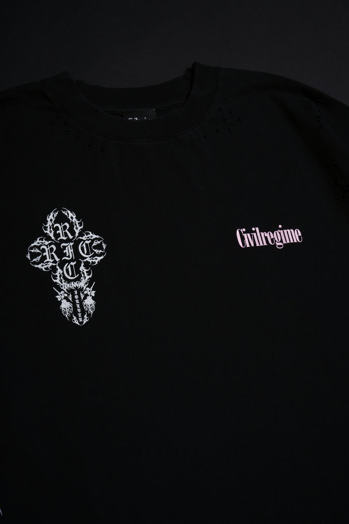 Zen Bloom Bankai FMR Tee in Black