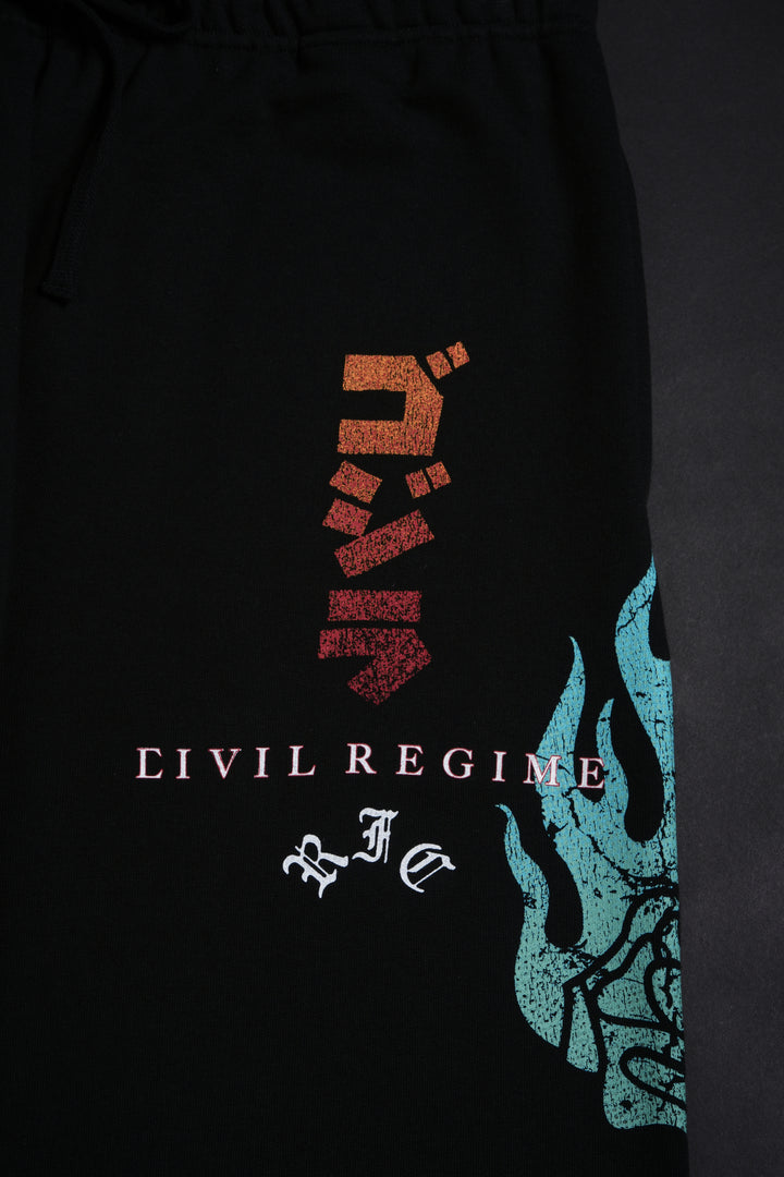 Godzilla Hell Lounger Sweat Pants in Black