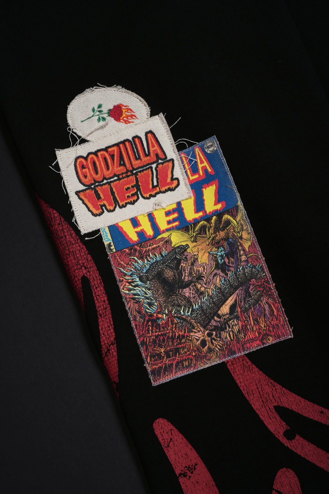 Godzilla Hell Lounger Sweat Pants in Black