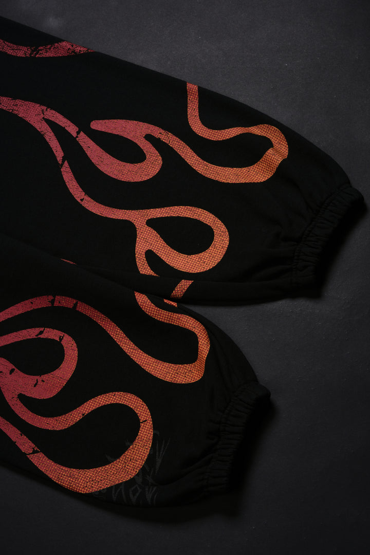 Godzilla Hell Lounger Sweat Pants in Black