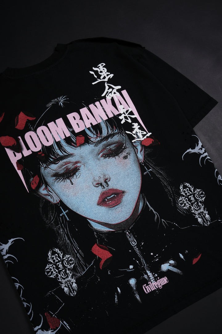Zen Bloom Bankai FMR Tee in Black