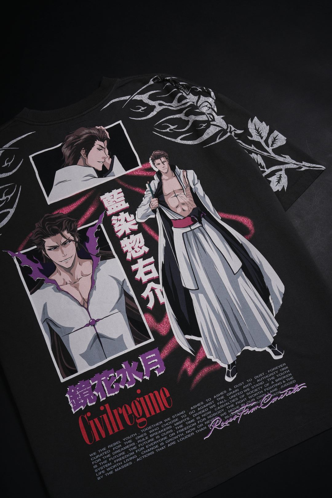 Aizen 199X Oversized Tee in Vintage Ashes