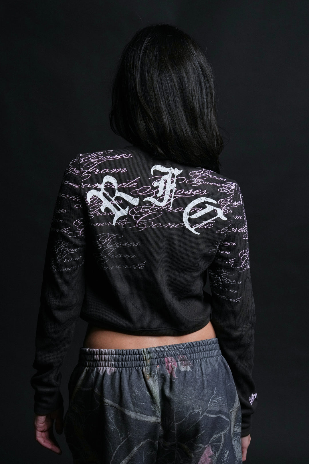 Civil Cross Crop Waffle Thermal in Brown