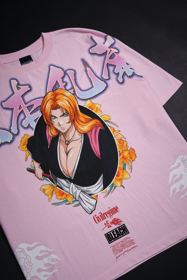 Rangiku's Chaos 199X Oversized Tee in Baby Pink